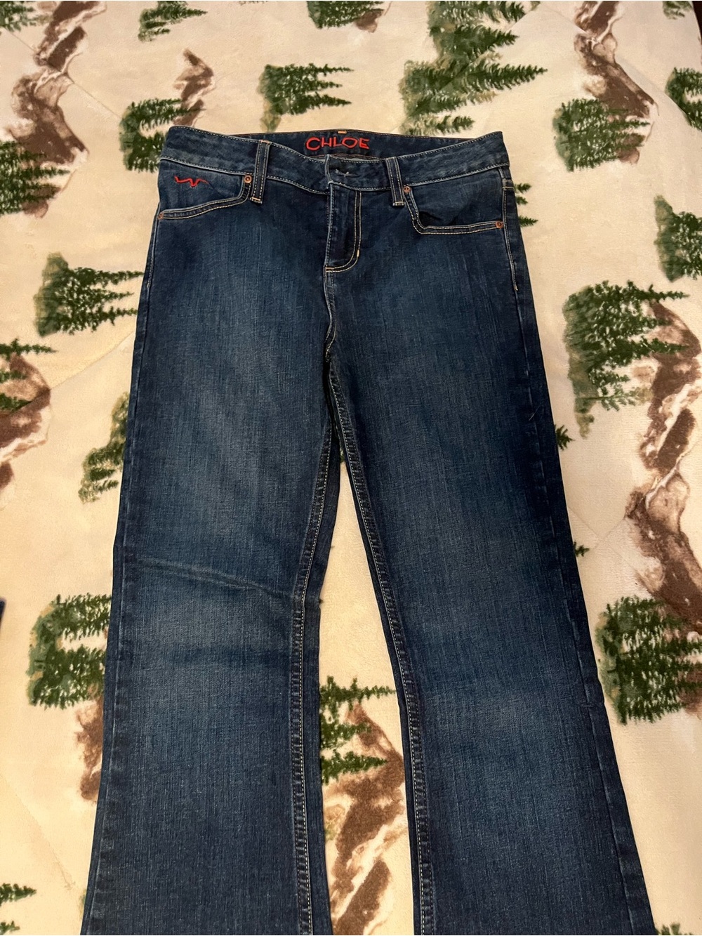 Kimes Chloe Women’s Dark Blue Boot-Cut Jeans